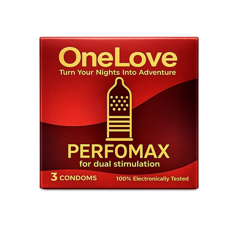 OneLove Perfomax - Kondom dual stimulation dengan kombinasi dotted dan ribbed texture